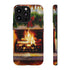 Candles on the Hearth Decorated for Christmas - Impact Resistant Phone Case iPhone 13 Pro Matte